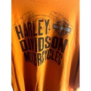 Harley Davidson 3XL Orange  T-Shirt short sleeve